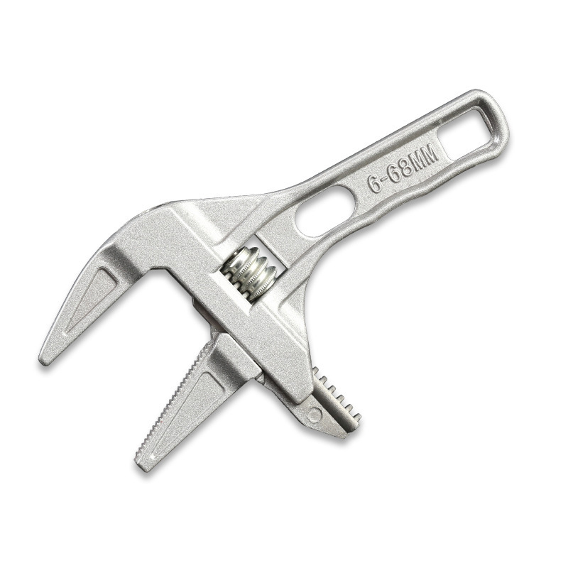 The multi-functional sink and bathroom wrench, adjustable pipe wrench, large opening wrench for sewer repair and disassembly, is durable undefined