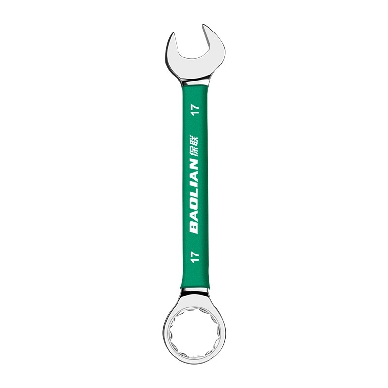 Wrench tool set: Dual-purpose wrench, open-end plastic-coated handle wrench, complete set of tools, all-purpose wrench collection Item Picture