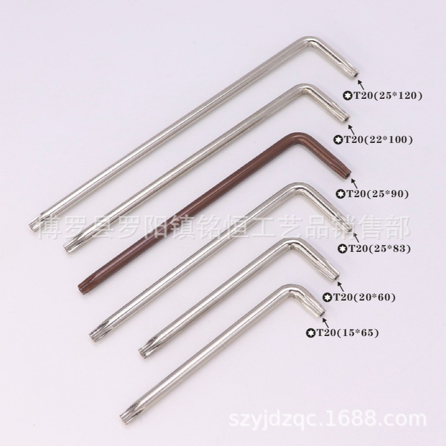 L-shaped, T-shaped, T10, T20, T25 hex socket wrenches with holes and anti-theft wrenches are available in stock Application Scenario