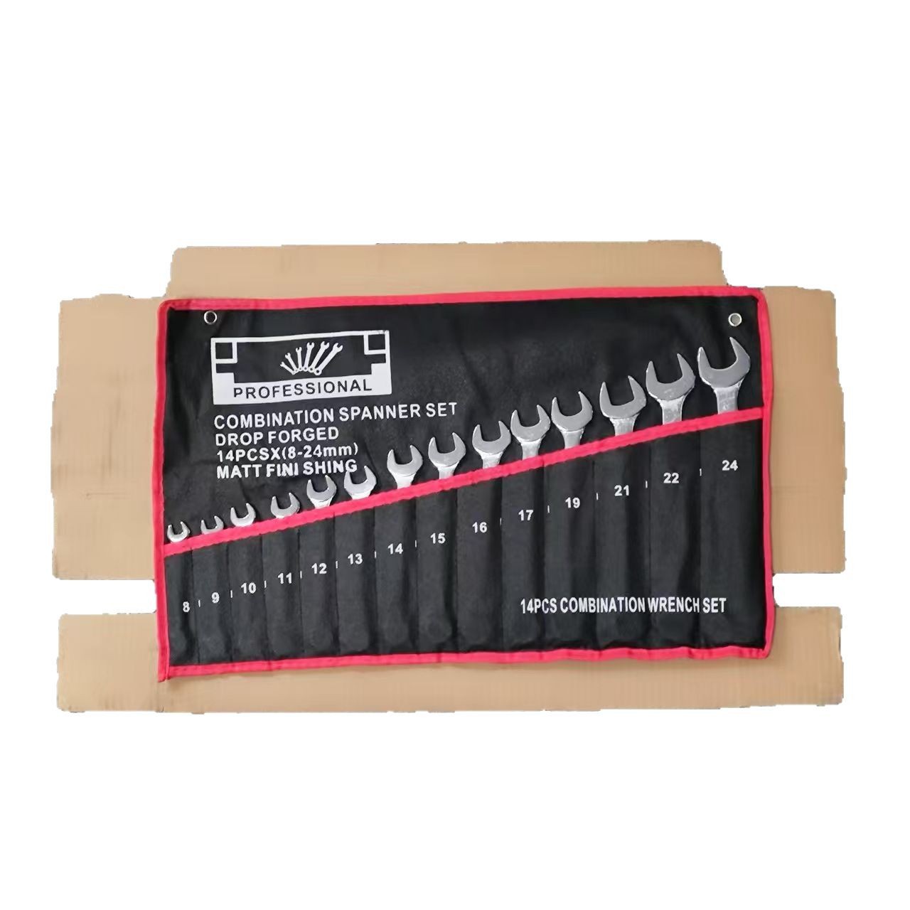 Factory wholesale wrench set, complete set of ribbed, mirror, and open-end dual-purpose wrenches for auto repair hardware tools Item Picture
