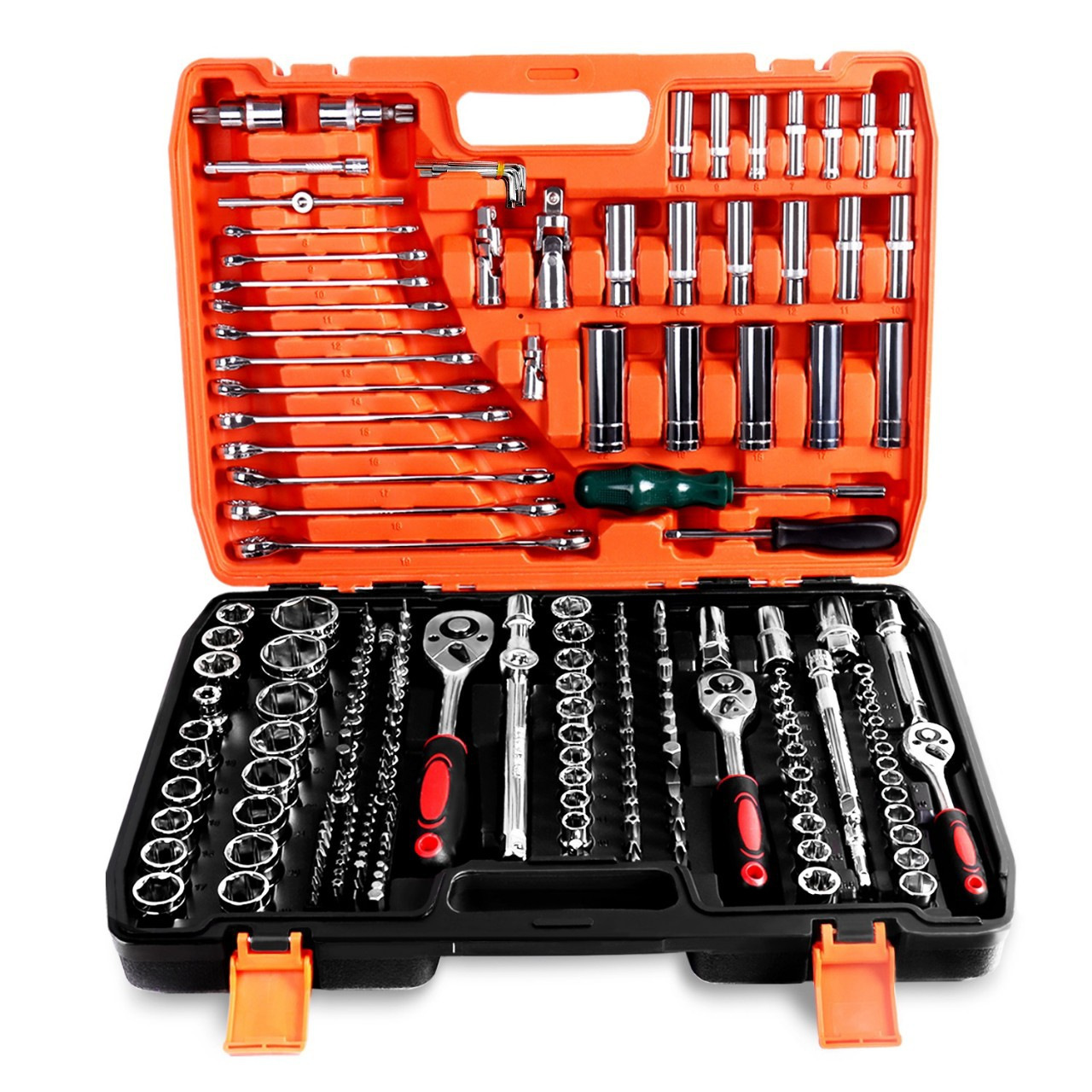 82 sets of auto repair combination tool kits, 121 sets of auto repair tool sleeve sets, and 53 sets of household repair tool kits Specification drawing