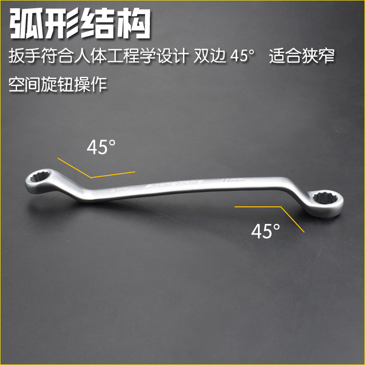 Double-ended box wrench set for automotive maintenance and repair 6/8/10/12/14/16/17/32 Specification drawing