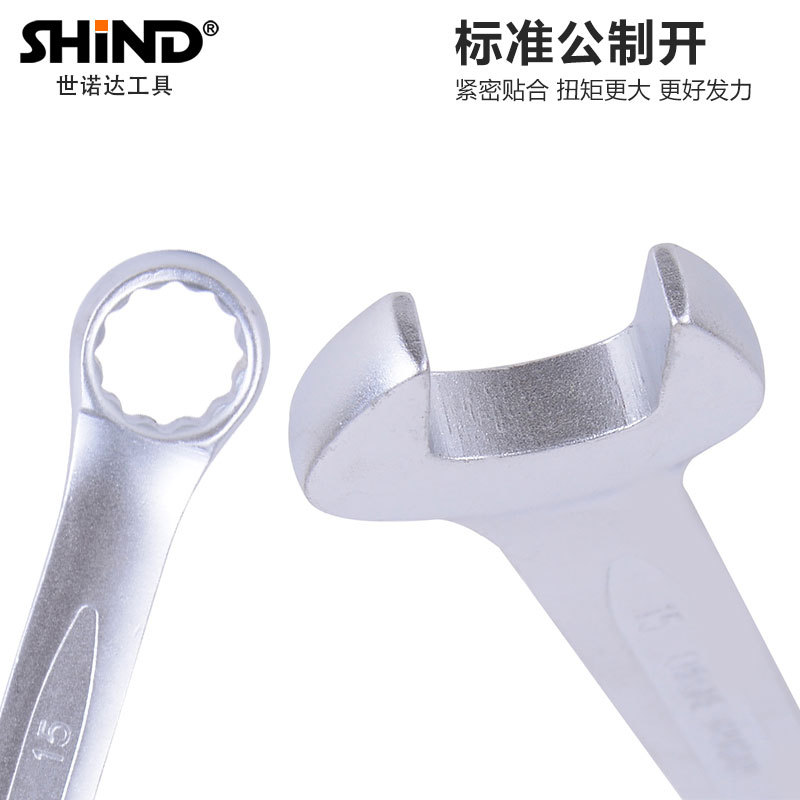 Shinoda dual-purpose wrench, double-head open-end plum blossom open-end wrench, hardware auto repair wrench hand tool workshop Application Scenario