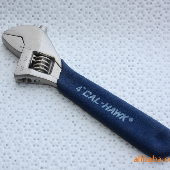 4 "-100mm electroplated wrench, flexible wrench quenched, fully polished and chrome-plated Specification drawing