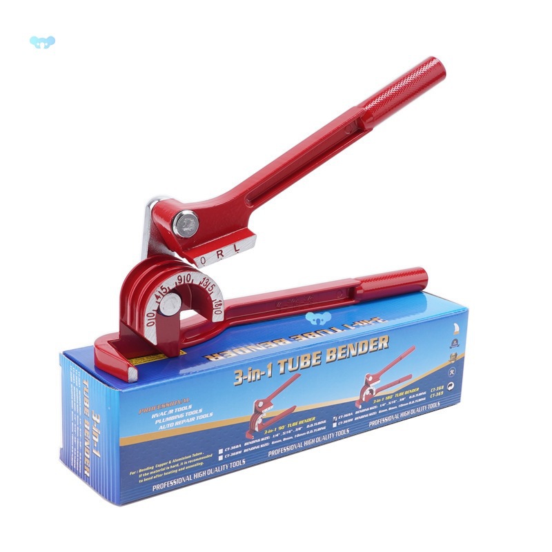 Adeeing Tubing Pipe Bender 1/4 5/16 3/8 Tube Aluminum Copper full figure