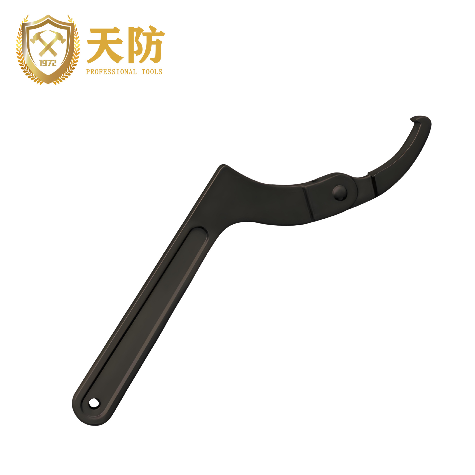 Tianfang crescent wrench, hook wrench, round nut, side hole hook wrench, water meter cover semi-circular hook wrench details Picture