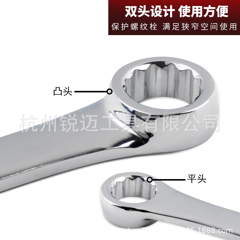 Extended four-wheel alignment wrench, box wrench, extra-long double-head flat aviation wrench, auto repair and machine repair tool set Application Scenario