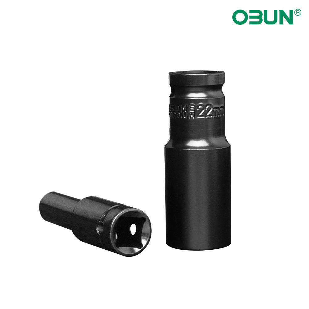 The socket of the lithium battery socket electric wrench is blackened, 78 long hexagonal screw socket, 1/2 tire disassembly socket details Picture
