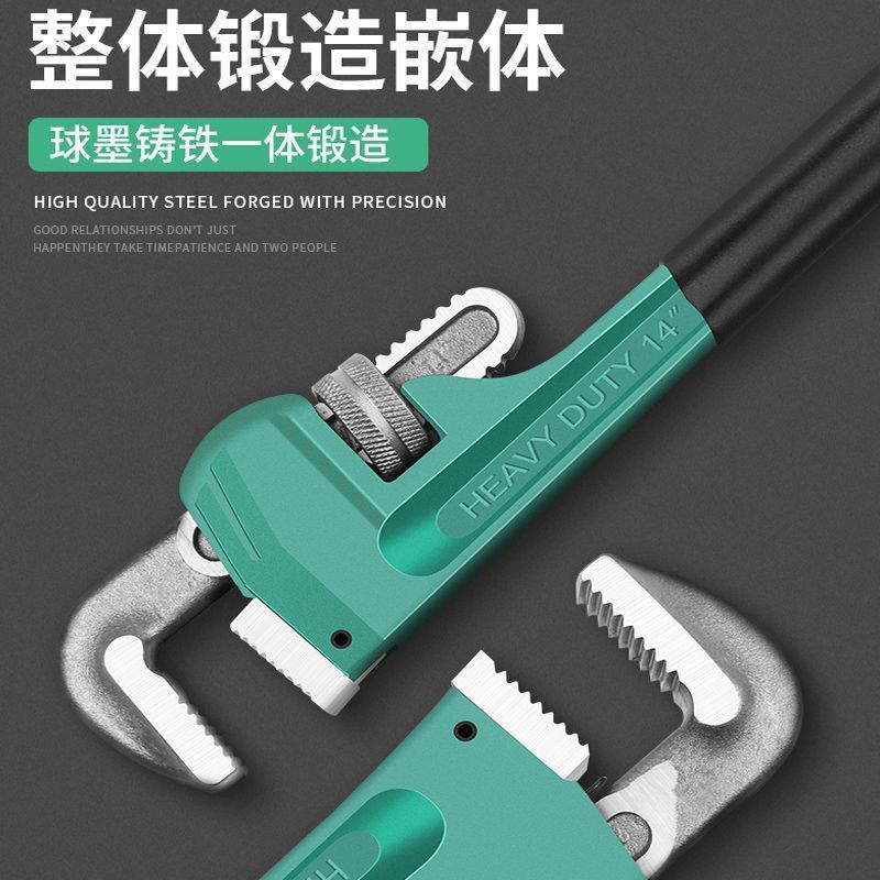 American heavy-duty pipe wrenches, household water pipe wrenches, water pump round pipe installation and plumbing tools details Picture