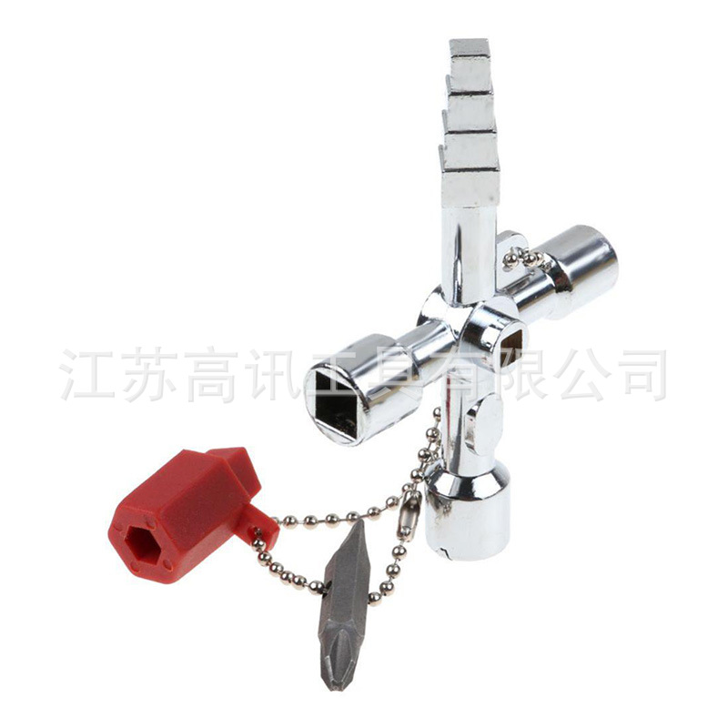 Wholesale cross key, multi-functional cabinet key with accessories, electricity meter, mechanical switch cabinet key Application Scenario