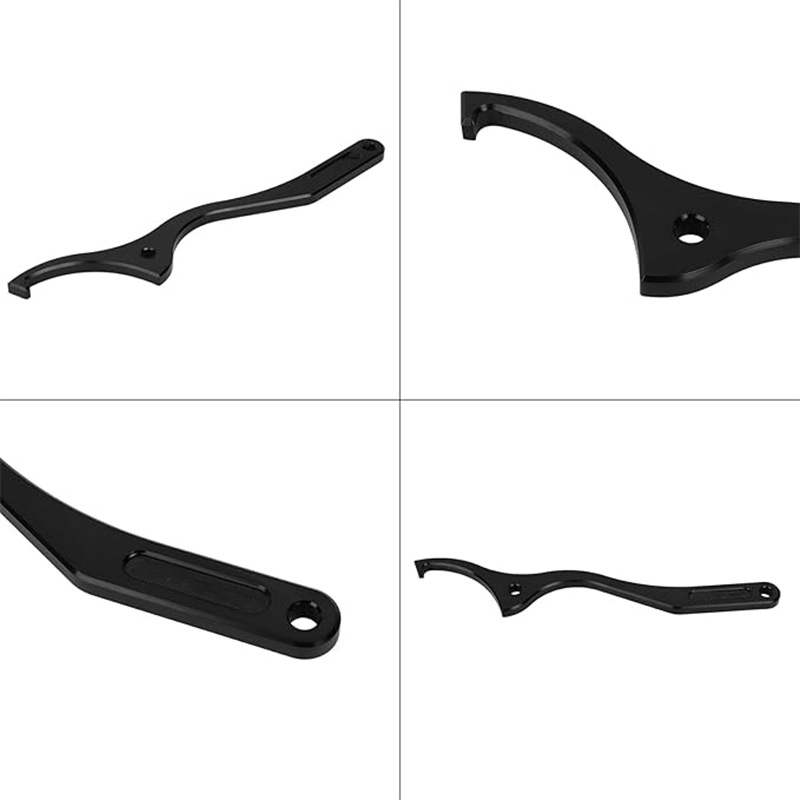WP shock-absorbing disassembly wrench installation tool for off-road motorcycle shock absorbers black hook-shaped wrench black details Picture