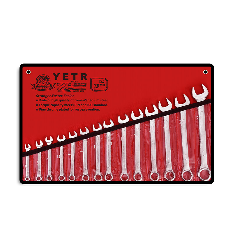 Factory wholesale of ribbed dual-purpose wrenches in 6-24 specifications, complete 6-8, 10-12, 14-piece sets and matching tools Item Picture