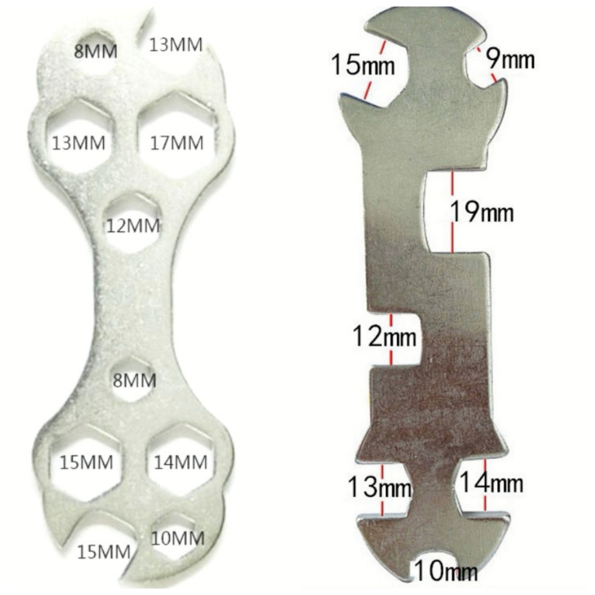 Wholesale external opening box wrenches, bicycle repair tools, multi-functional flower plate wrenches, bicycle accessories and tools full figure
