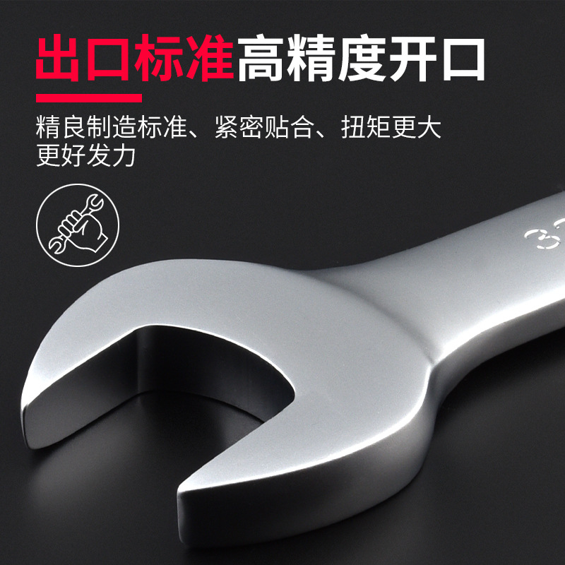 Double-ended open-end wrench tool, fixed board fork 8-10, ultra-thin dead end 10, small wrench 14-17 Specification drawing