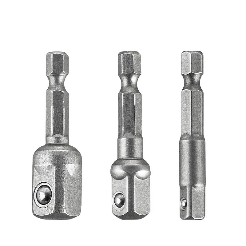 Hexagonal handle socket connection rod/adapter head steel ball socket adapter wrench set of 3 pieces undefined