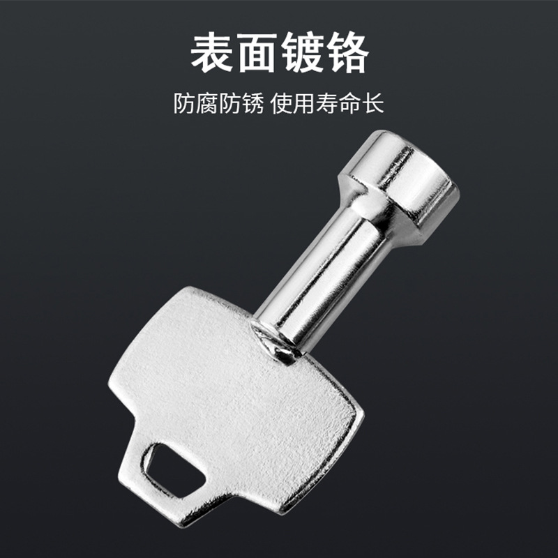 MS705 Rotating tongue lock triangular key wrench, elevator distribution cabinet lock, train lock, water meter valve internal triangular key Application Scenario