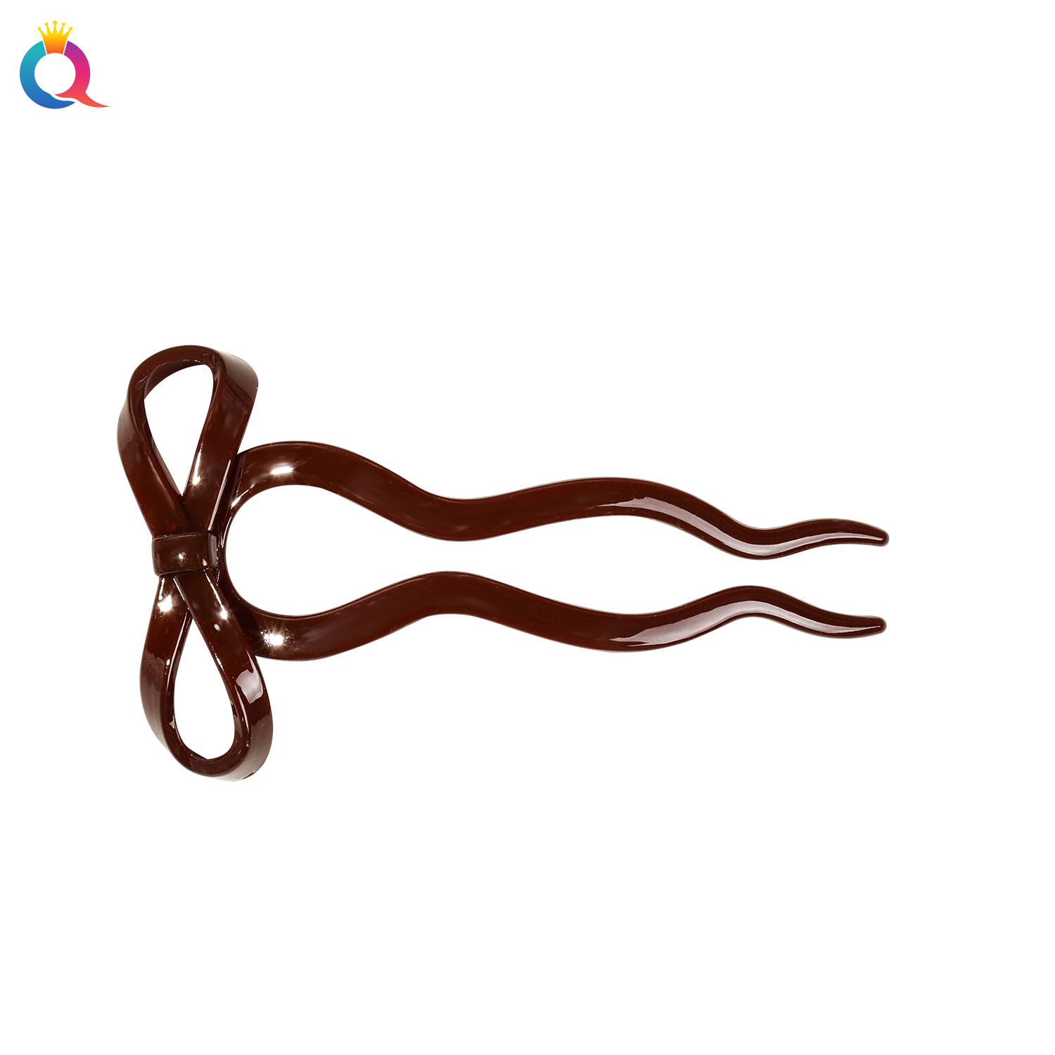 Qiyue high-end hairpin, a perfect accessory for girls' bun hair curls, simple bow hairpin, hairpin at the back of the head, and headwear Item Picture