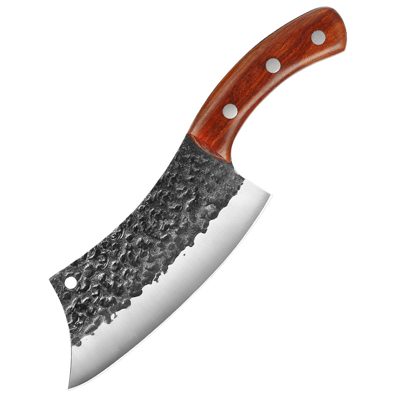 Outdoor tactical small scimitar, camping portable kitchen knife, Longquan forging scimitar, fish knife, slaughtering, cutting, meat and bone removal knife Item Picture