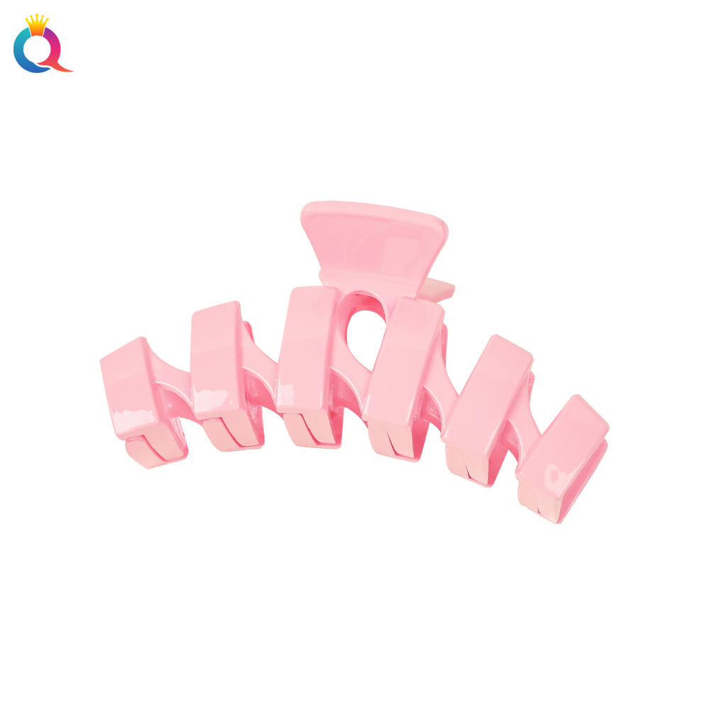 Qiyue Korean version pink hair clips, large shark clips, claw clips, back of the head, hair curls, hair clips, hair accessories wholesale Item Picture