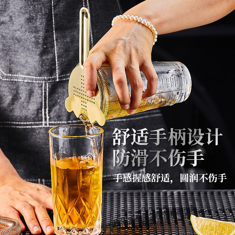 304 stainless steel cocktail ice filter, cocktail ice separator, ice separator filter, ice strainer, mixing cup, bar Specification drawing