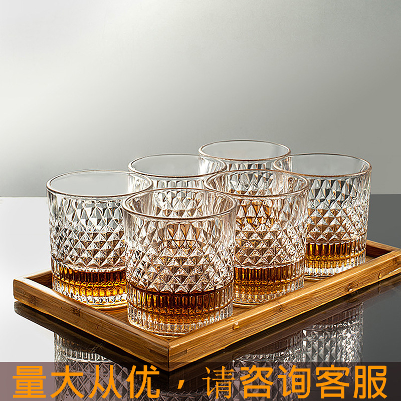 European-style high-end glass cups, home bars, KTVS, hotels, foreign wine glasses, spirits glasses, large beer glasses, whisky glasses Specification drawing