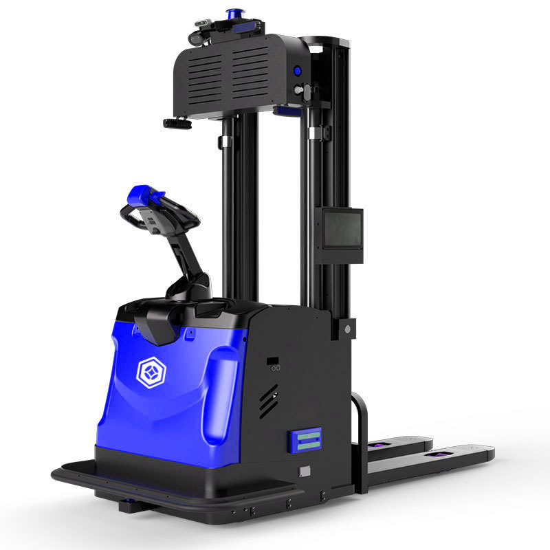 Heavy-duty stacker robots, factory warehouse material boxes, intelligent storage AGV, laser-guided unmanned forklifts details Picture