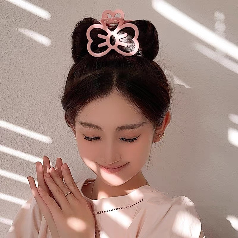 Sweet and cute bow hair clip, female, back of the head, coiled hair clip, large amount of hair, shark clip, ins style hair clip headwear Specification drawing