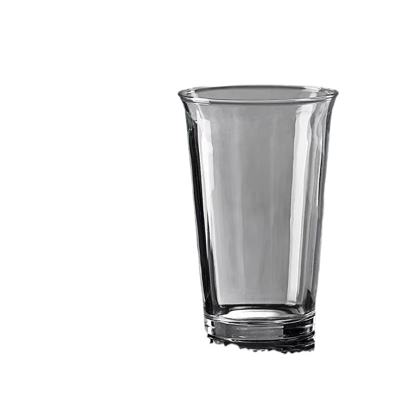 INS style coffee shop's same transparent glass cups, cold drink cups, water cups, juice and milk cups for home use, can be used as logos for wholesale Item Picture