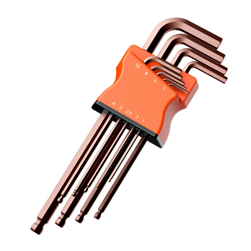 Hex socket wrench set combination, hexagonal hexagonal handball head, flat head hex socket screwdriver set tool Item Picture