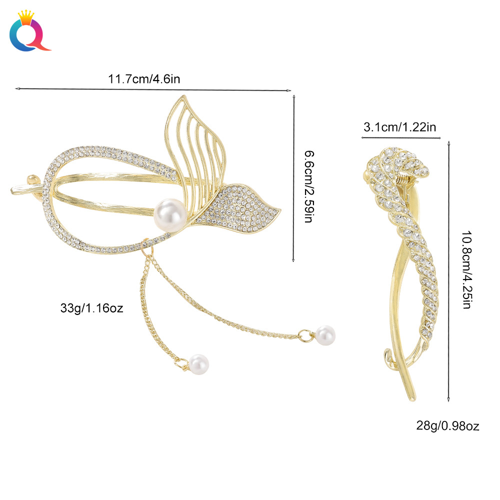 Wholesale of Qiyue Korean version high-end metal hair clips, straight clips, hair accessories, hairpins, gripper clips, twist clips and shark clips Application Scenario