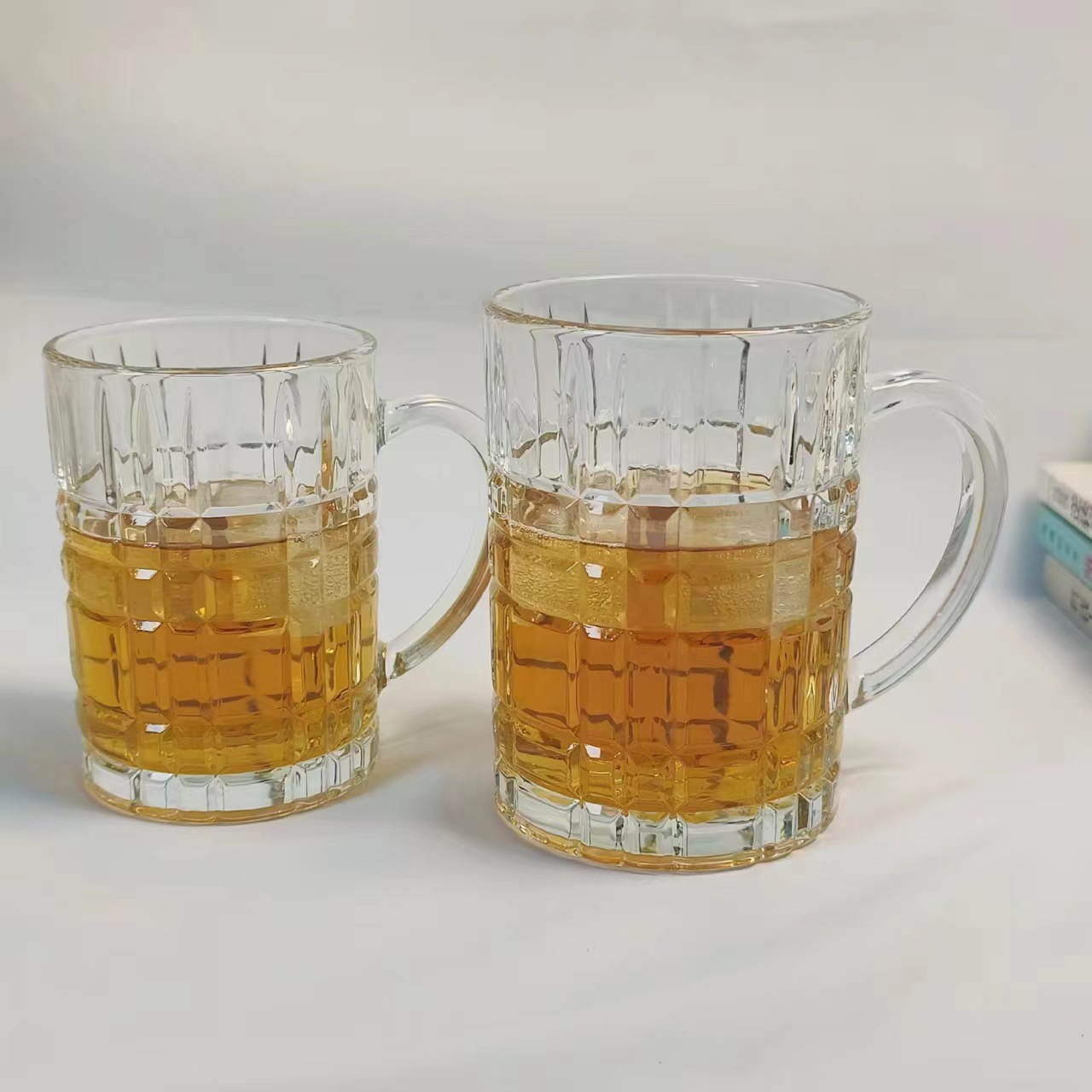 Thickened glass beer mugs, restaurant water cups, juice and milk cups, hotel and guesthouse water cups, KTV and bar wholesale Specification drawing