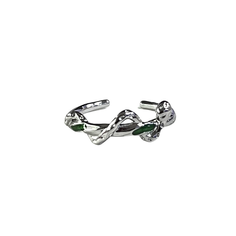 The ins cold trend design snake-shaped opening ring exudes a sweet and cool feminine charm, is versatile and high-end, and is a light luxury index ring Item Picture