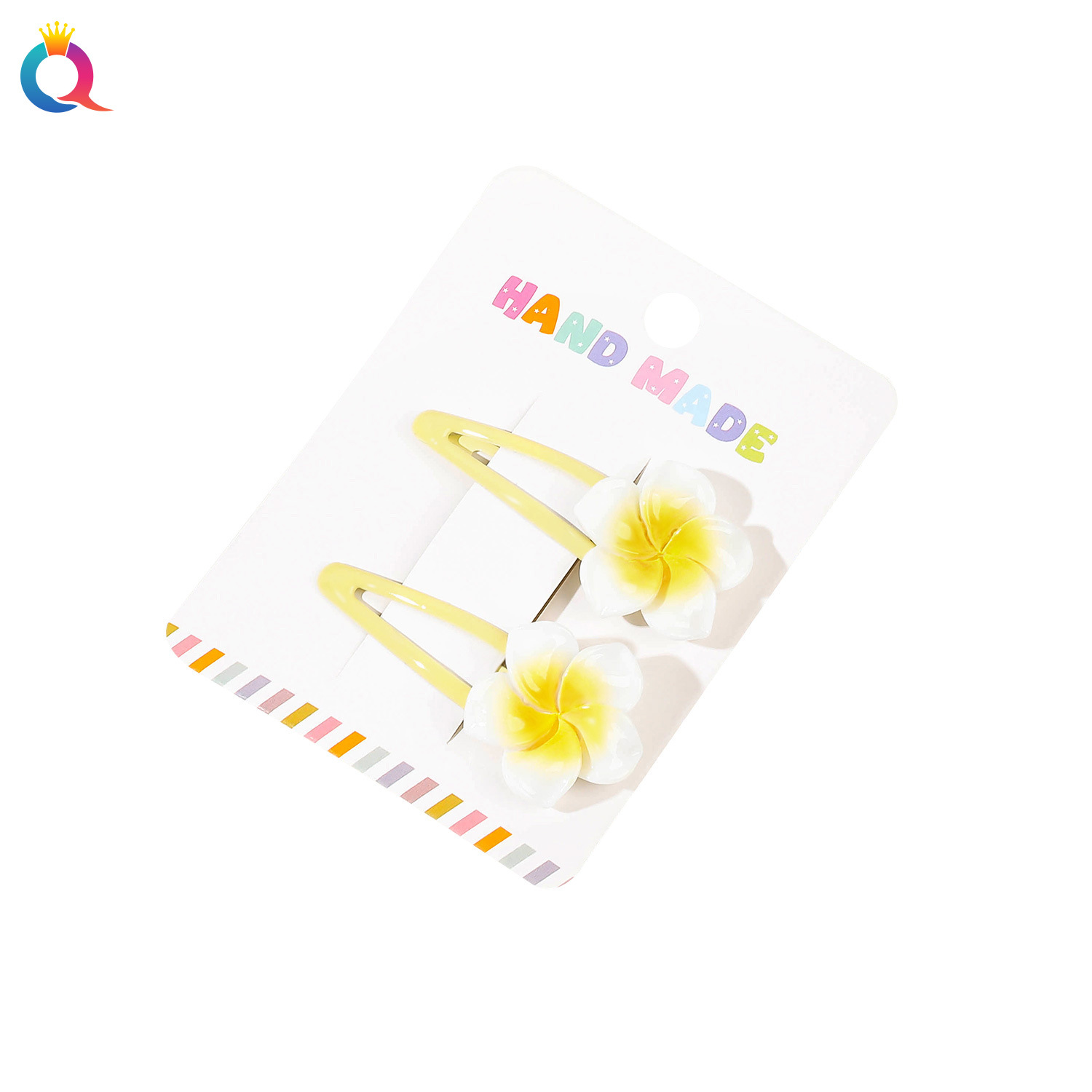 Wholesale of Qiyue egg flower hair clips, hair ties, duckbill clips, y2k bangs, side clips, ponytail hair ties and hair accessories Item Picture