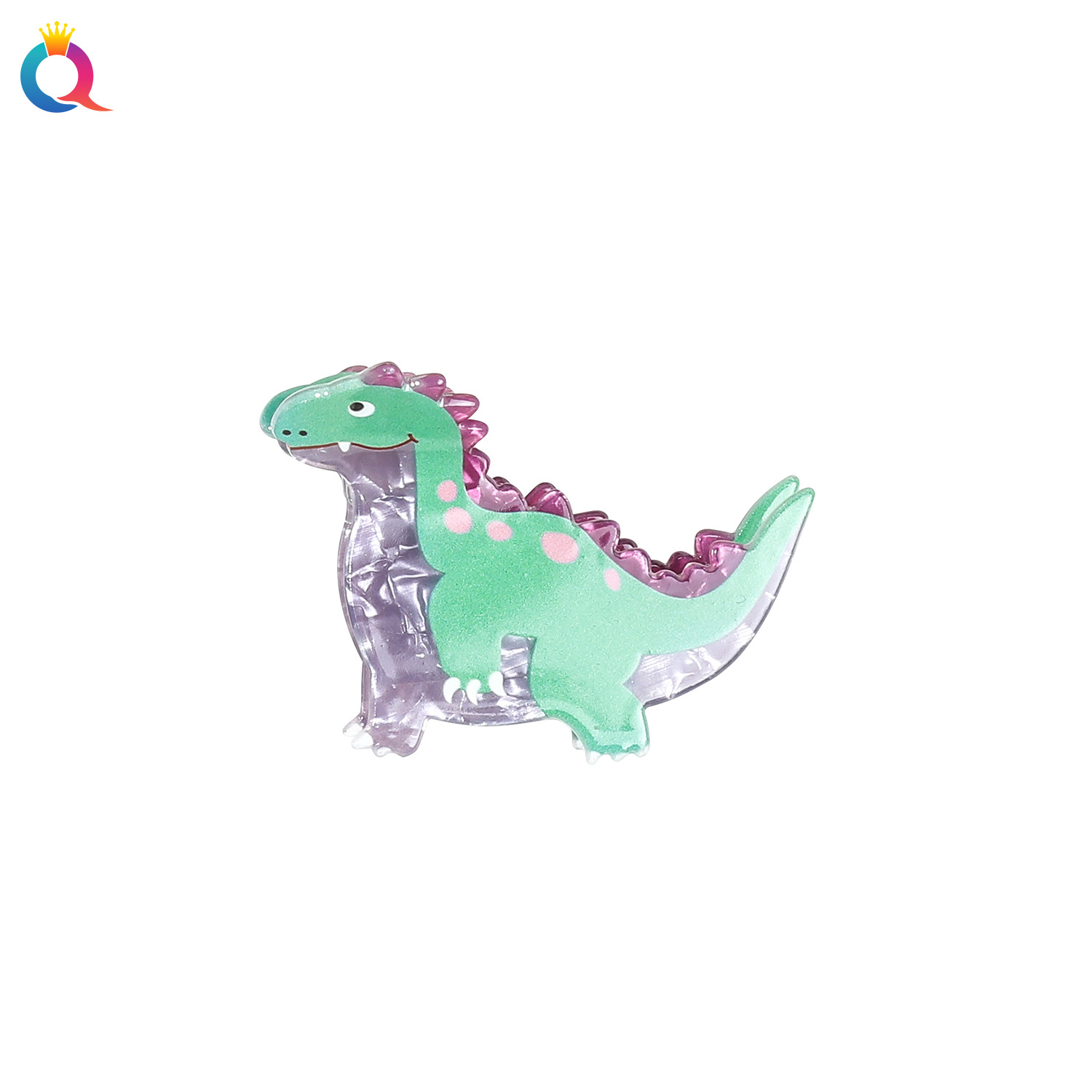 Qiyue Cross-border Acrylic cartoon dinosaur hair clips, cute updo hair grabbers, high-end shark clips, hair accessories wholesale Item Picture