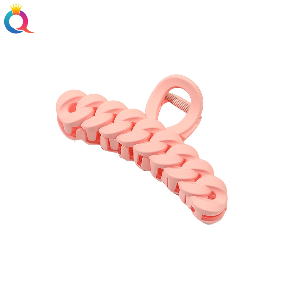 Qiyue Amazon Cross-border frosted Grabber 11cm chain shark clip, hair clip, hair accessory, back head updo, wholesale Item Picture