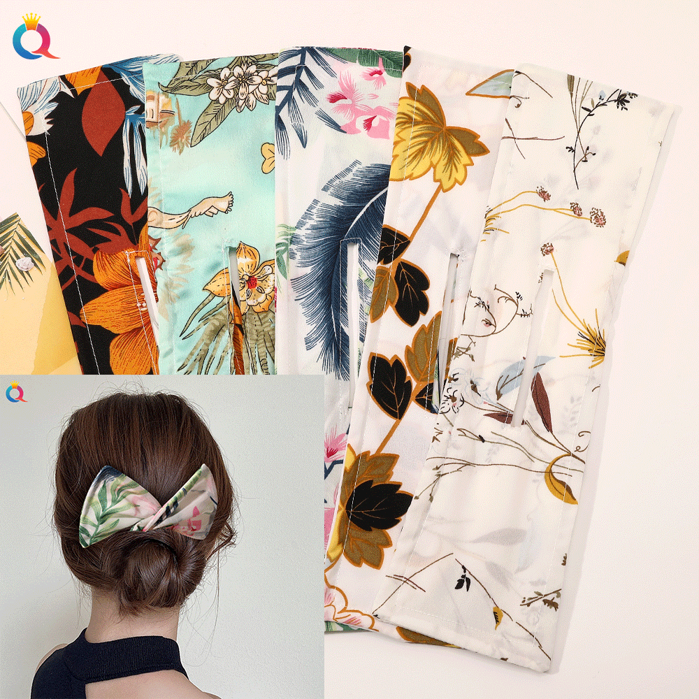 The new Deft Bun bow bun hair bun from Qiyue Cross-border is a magic lazy person's twist curling iron details Picture