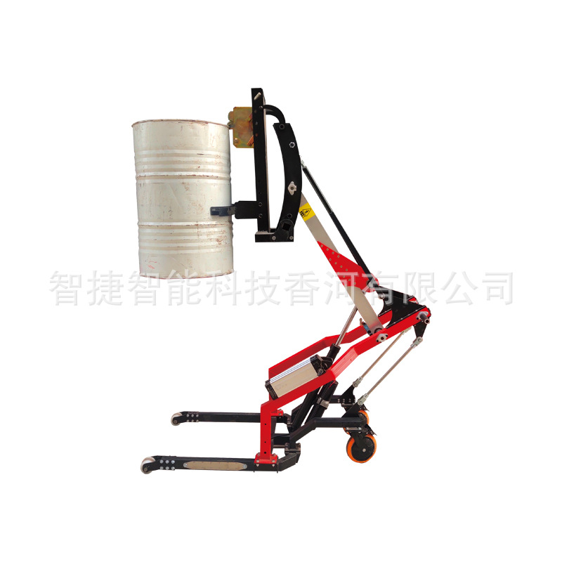 Oil drum transporter, electric forklift, loading and unloading wonder, simple manual hydraulic portable handling Application Scenario