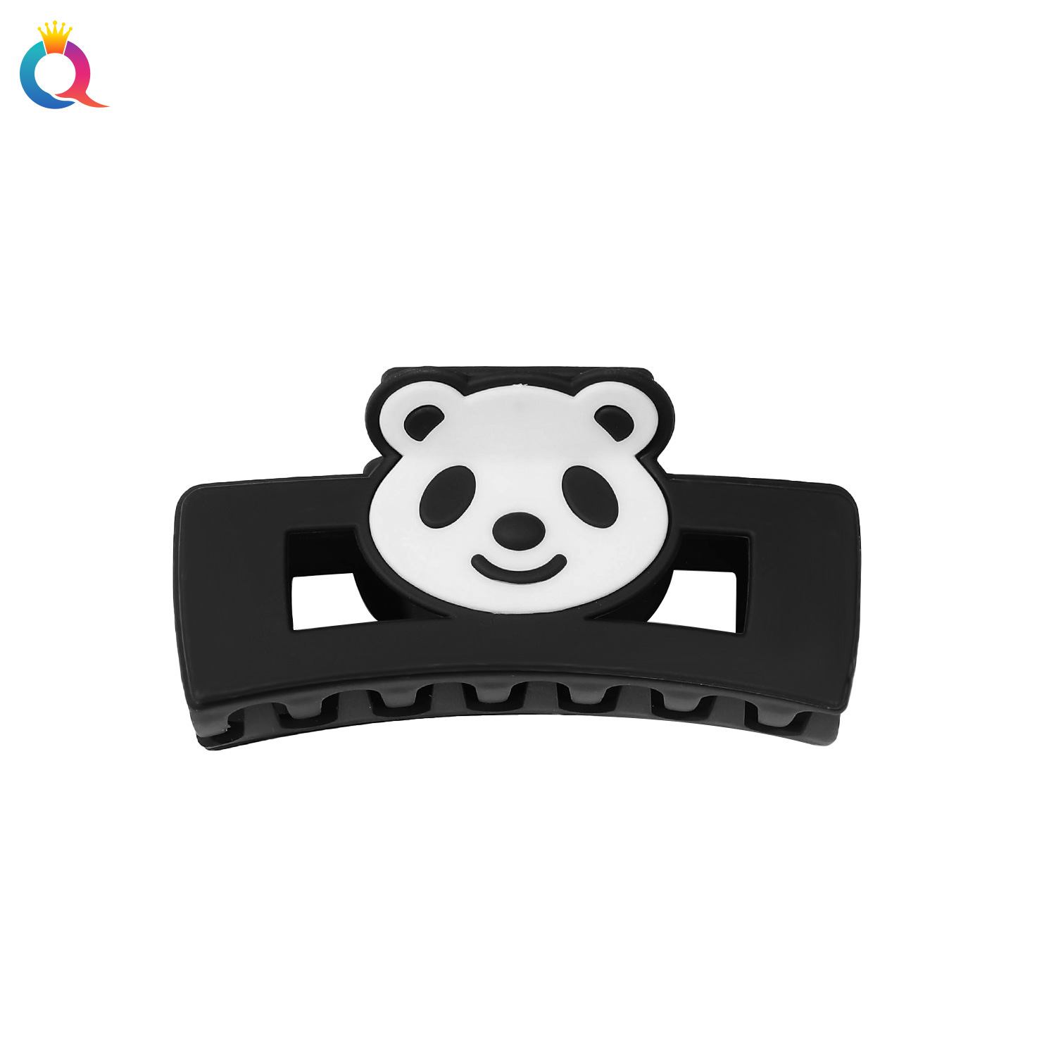 Qiyue Cross-border Panda Heart-shaped Hair Clips, hair curls, Grab clips, Women's summer high-end Shark clips, Yiwu Accessories wholesale Item Picture