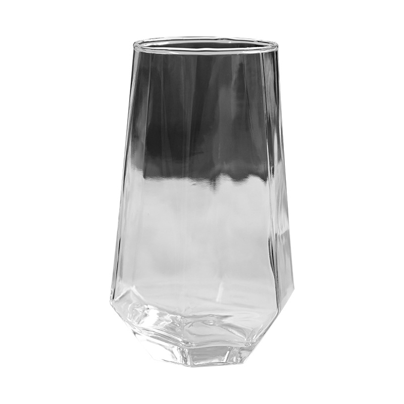 Hexagonal internet-famous restaurant glass cups, large drinks, beverage sparkling water cups, square juice cups, iced coffee, ins style Item Picture