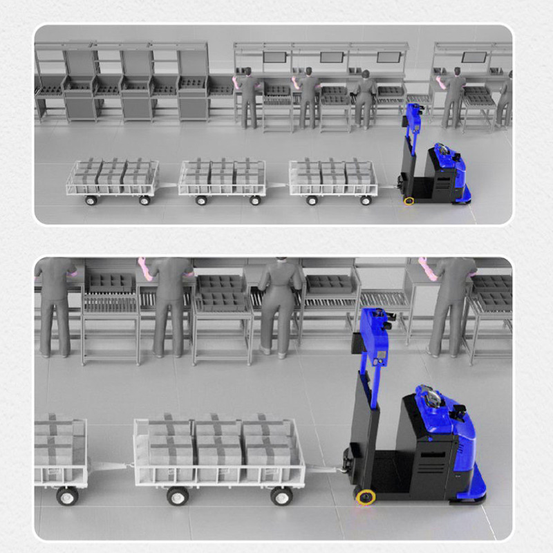 3-ton high-load AGV robot, unmanned forklift, intelligent warehouse stacker, walking automatic guided transport vehicle Specification drawing