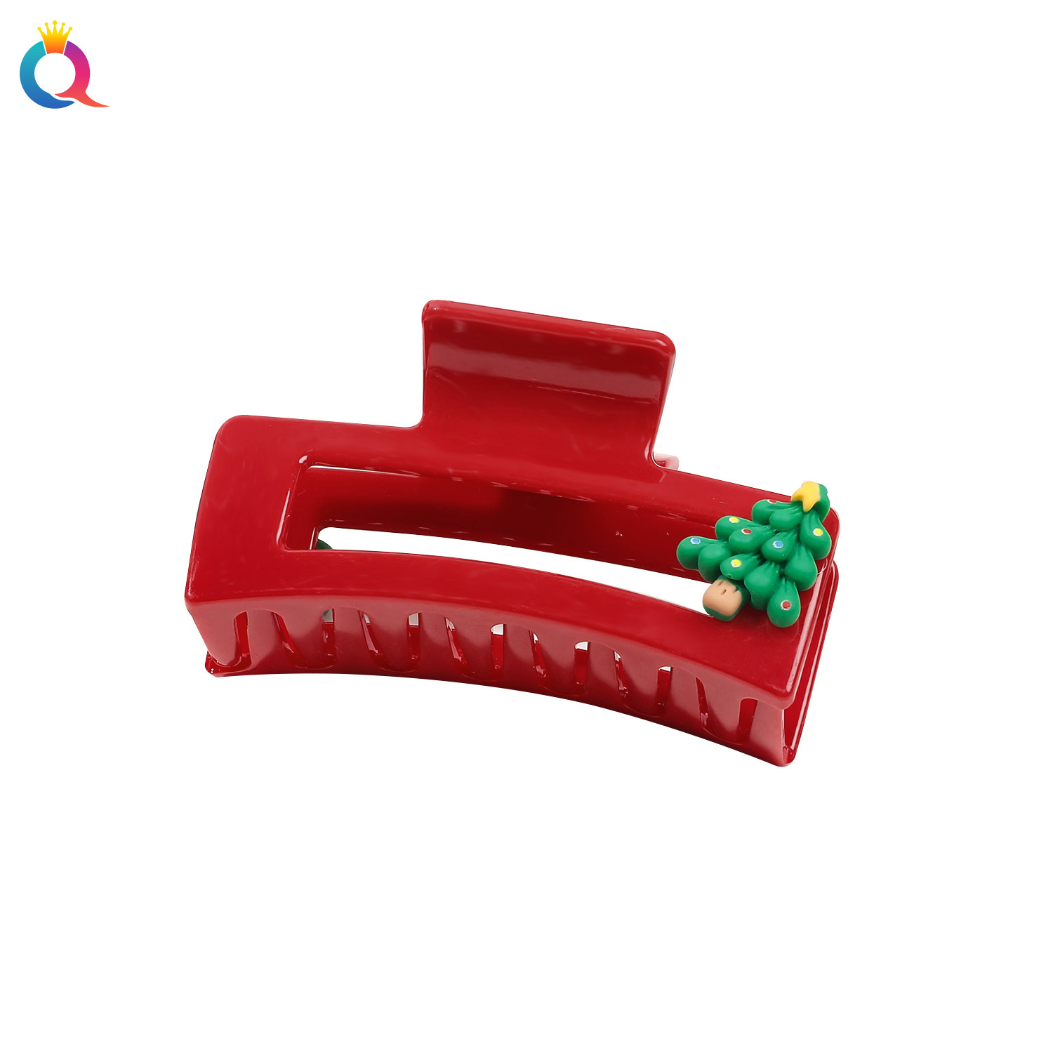 Qiyue Cross-border Christmas Cartoon hair clips, hair curls, hair grabbers, women's back head hair grabbers, shark clips, hair accessories wholesale Item Picture