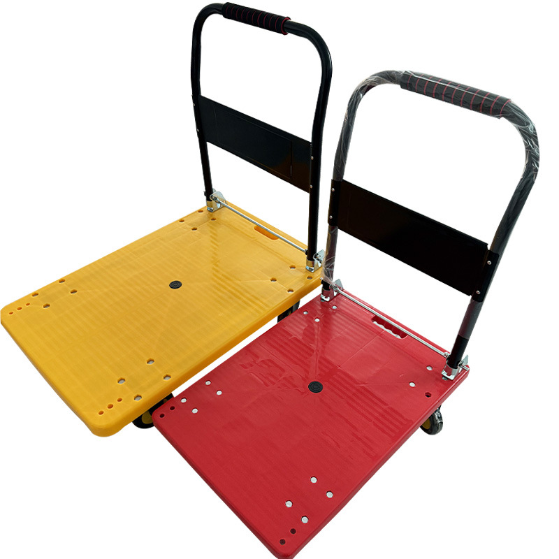 The folding trolley for transporting goods, the reinforced steel pipe at the back of the flatbed truck, the warehouse trailer, the portable trolley for transporting flatbed trucks Item Picture