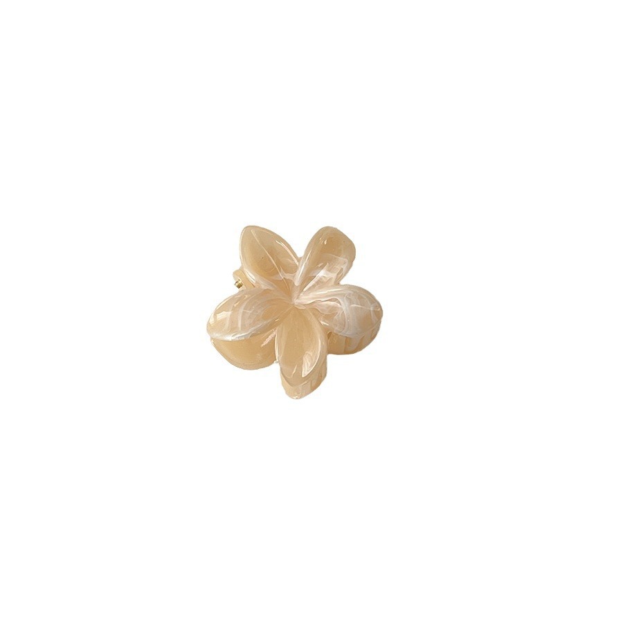 A sweet and refreshing light pink and green egg flower claw shark clip headpiece with a sweet and fresh bangs style, the same as that of celebrities Item Picture