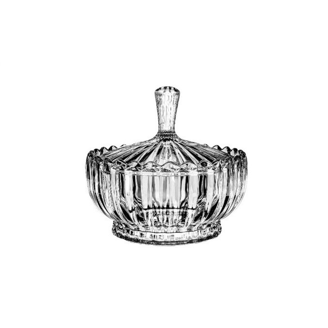 Lizun Creative Crystal Wedding Sugar Jar, decorative jar, glass storage box, pastry jar, glass fruit bowl and fruit plate with lid Item Picture