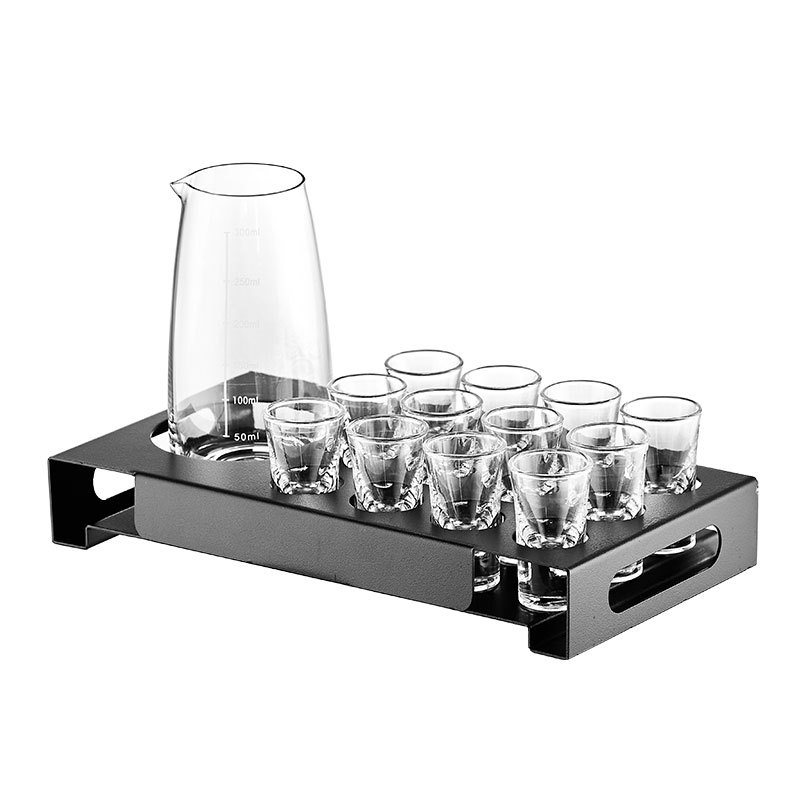 Matte, baked black stainless steel bullet cup holder, wine and white spirit cup holder, swallow cup, sip cup, spirits cup holder, cup Item Picture