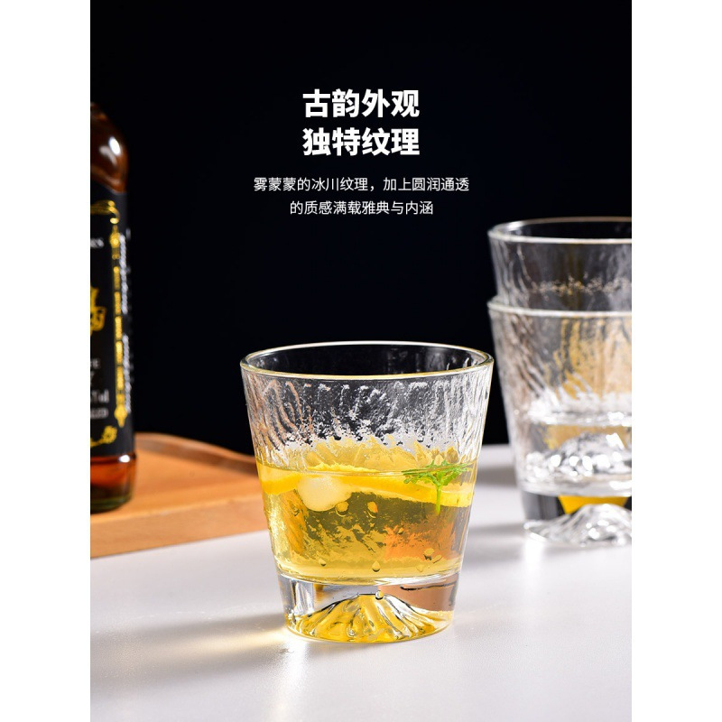 The Green Apple Mountain Viewing series includes ice mountain cups, whisky cups, beer cups, juice cups, beverage cups, water cups and glass cups Specification drawing