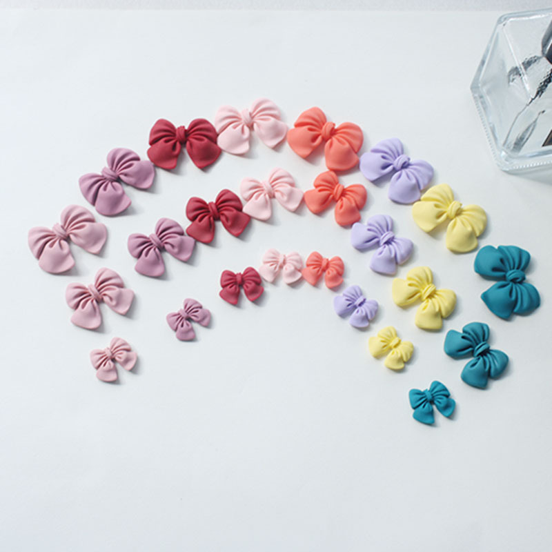 Resin accessory bow, diy, large, medium and small cream glue phone cases, headwear, hair clips, accessory wholesale Application Scenario