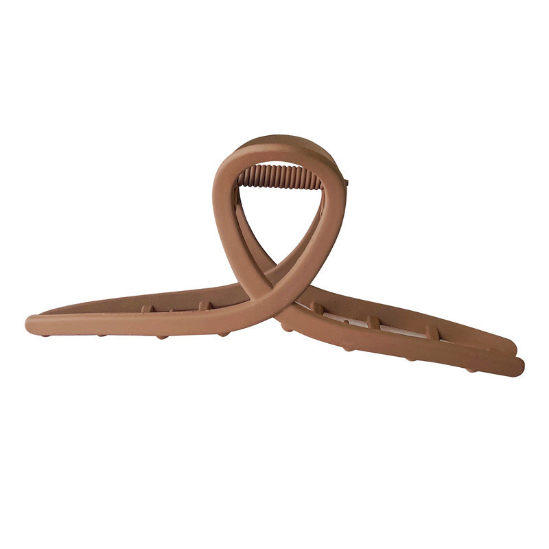 Matte metal hair clips and hair accessories, ins high-end feel, pearl inlaid at the back of the head, large hair volume, shark clips, extra-large size Item Picture