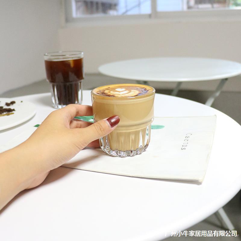 ins popular coffee cups, iced latte glass cups, restaurant milk tea cups, hot drink cups, juice milkshake cups, soda water cups Application Scenario