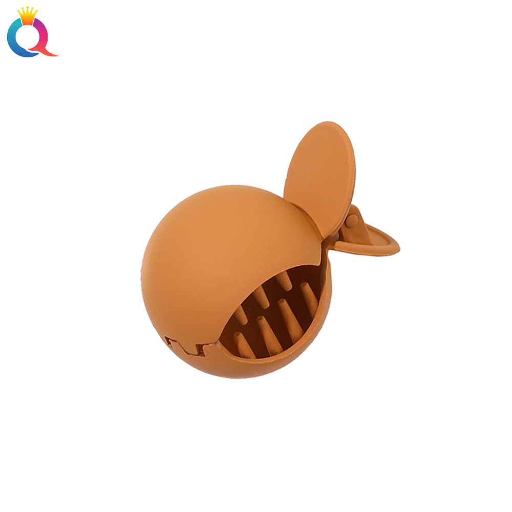 Qiyue Korean matte round high ponytail hairpin, versatile for going out, retro shark hairpin at the back of the head, updo hair clip Item Picture